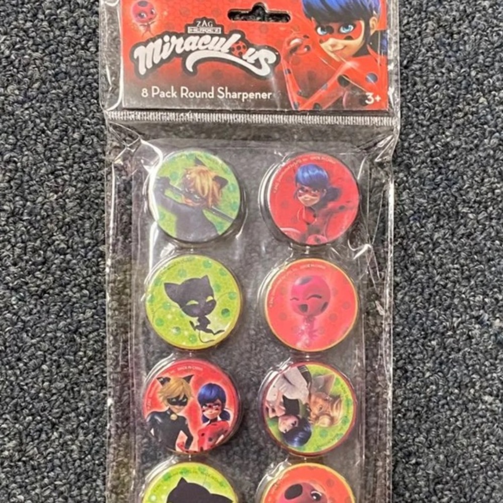 Miraculous Ladybug pencil sharpeners.
